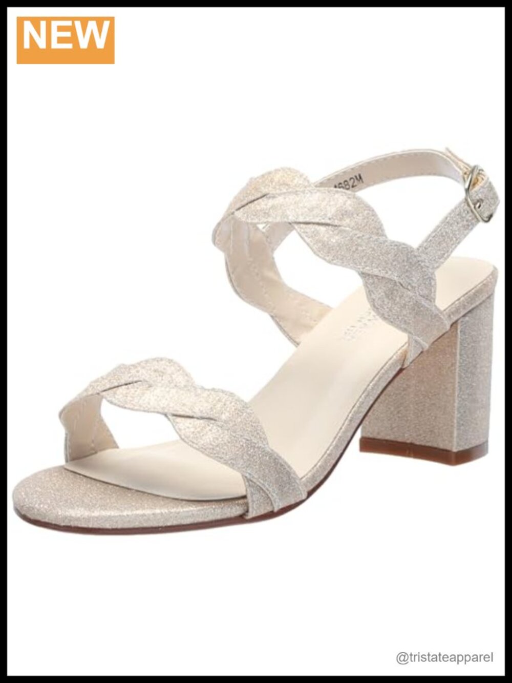 Women's Simone Block Heel Ankle Strap Heeled Sandals Round Open Toe Faux Leather